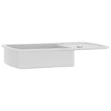 Granite Kitchen Sink Single Basin White 144853