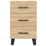 Bedside Cabinet Sonoma Oak 40x40x66 cm Engineered Wood 827687
