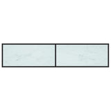 TV Cabinet White Marble 180x40x40.5 cm Tempered Glass 331724