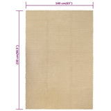 Rug Rectangular Natural 160x230 cm Cotton 345112