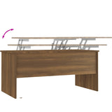Coffee Table Brown Oak 102x50,5x46,5 cm Engineered Wood 819301