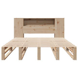 Bookcase Bed without Mattress 135x190 cm Double Solid Wood 3323893