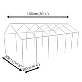 White Party Tent 12 x 6 m 271798
