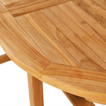 7 Piece Outdoor Dining Set Solid Teak Wood 44685