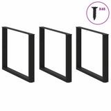 Coffee Table Leg Set of 2 Black Powder-coated steel Standard 4013212