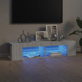 TV Cabinet with LED Lights Grey Sonoma 135x39x30 cm 815694