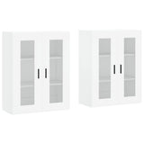 Wall Mounted Cabinets 2 pcs White Engineered Wood 3197953