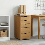 Cabinet Honey Brown 34 x 39 x 61.5 cm Solid Pine Wood 42028348