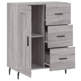 Sideboard Grey Sonoma 69.5x34x90 cm Engineered Wood 830282