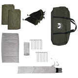 Family Tent with Rainfly Water-resistant 14-Person Army Green 42042245