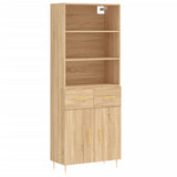 Highboard Sonoma Oak 69.5x34x180 cm Engineered Wood 3200508
