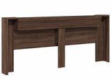Headboard Brown Oak 180 x 16.5 x 103.5 cm Engineered Wood 3418686