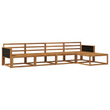 Outdoor Sofa Set 5 pcs Natural Solid Acacia Wood 3382472