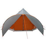 Teepee Tent 5-Person Grey and Orange 415 x 415 x 247 cm 42004013