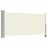 Patio Retractable Side Awning 120 x 300 cm Cream 45188