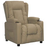 Recliner Chair Cappuccino Faux Leather 339070