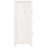 Sideboard White 70x35x80 cm Solid Wood Pine 813735