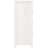 Sideboard White 70x35x80 cm Solid Wood Pine 813735