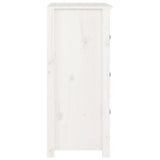 Sideboard White 70x35x80 cm Solid Wood Pine 813735