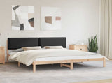 Bed Frame with Upholstered Headboard Black 180 x 200 cm 877821