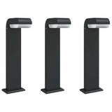 Outdoor Floor Lamps 3pcs Black 50 cm Die-cast Aluminium 4006339