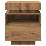 ZNTS Bedside Cabinets with LED Lights 2 pcs Artisan Oak 40x39x48.5 cm 857661