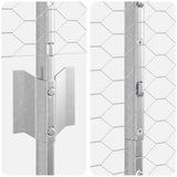 Welded Wire Fence 10 x 1.4 m Hot-Dip Galvanised Steel 3336970