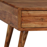 244974 Coffee Table Solid Wood with Carved Drawer 100x50x40 cm