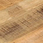 ZNTS Table Top Ø 50x2.5 cm Round Solid Wood Rough Mango 370004