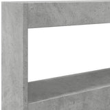 Headboard Cabinet with LED Concrete Grey 100x17x102 cm 839185