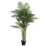 Artificial Palm Tree with 3 Trunks Green 180 cm PP 4010675