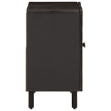 Bathroom Sink Cabinet Black 62x33x58 cm Solid Wood Mango 356838