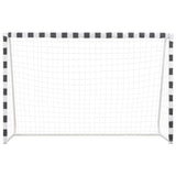 Soccer Goal 300x200x90 cm Metal Black and White 91954