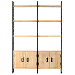 4-Tier Bookcase 124x30x180 cm Solid Mango Wood 284417