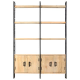 4-Tier Bookcase 124x30x180 cm Solid Mango Wood 284417