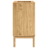 Bathroom Sink Cabinet with Door FLORO Wax brown 60 x 40 x 80 cm 42011241