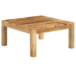 ZNTS Coffee Table 80x80x40 cm Solid Mango Wood 246701