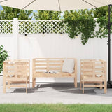 ZNTS 3 Piece Garden Lounge Set Solid Wood Pine 825142