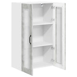 Wall Glass Cabinet LUCCA Concrete Grey 60 x 31 x 100 cm 885178
