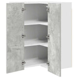 Hanging Cabinet Concrete Grey and White 57 x 57 x 80 cm 884293