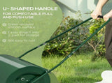 63 L Heavy Duty Water Or Sand Filled 30cm Garden Steel Lawn Roller Drum - Dark Green T3398P325124