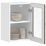 Kitchen Wall Cabinet with Glass Door Porto Brown Oak 854014