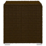 Sun Lounger Brown PE rattan Standard Adjustable Armrests 317112