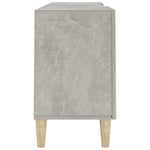 TV Cabinet Concrete Grey 150x30x50 cm Engineered Wood 812622