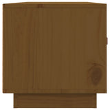 TV Cabinet Honey Brown 80x34x35 cm Solid Wood Pine 818243