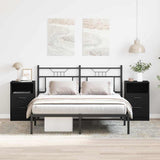 Bedside Cabinet 2 pcs Black Oak 40 x 35 x 65 cm Engineered Wood 862742