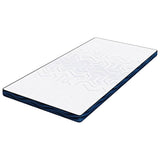 Mattress Topper White 90 x 190 x 8 cm Jaquard Fabric 4106266