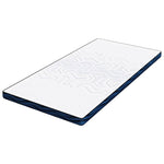 Mattress Pads White and blue 120 x 200 cm Gel Memory Foam 4106269