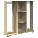 Wardrobe with Wheels Sonoma Oak 102x38x110 cm Engineered Wood 848033