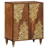 Bathroom Cabinet Set with Drawer 3 pcs Honey Brown and Gold 3310146